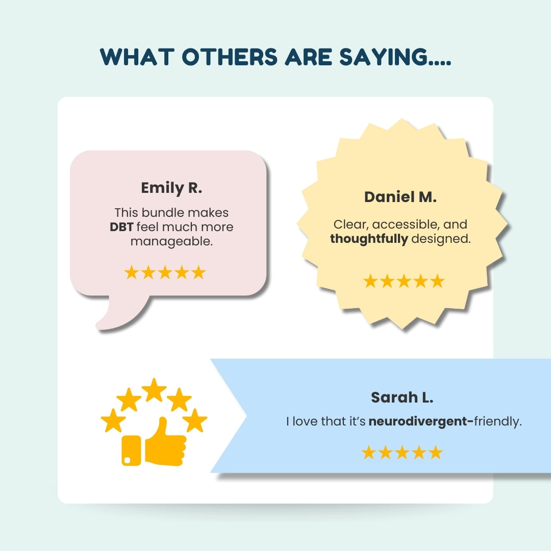 Ultimate Neurodivergent Friendly DBT Skills Worksheet โ Calm & Control Toolkit
