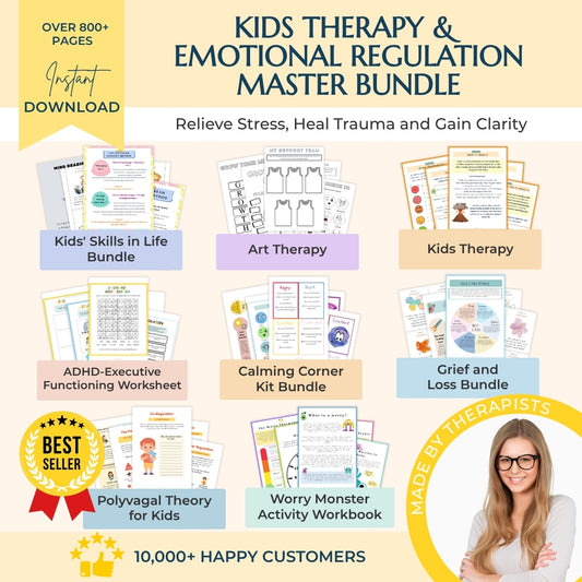 Kids Therapy & Emotional Regulation Master Bundle – Calm Big Feelings With Confidence