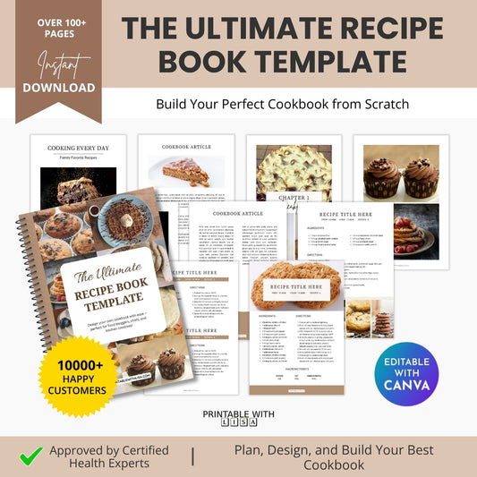 The Ultimate Recipe Book Template – Create Your Family Cookbook with Love
