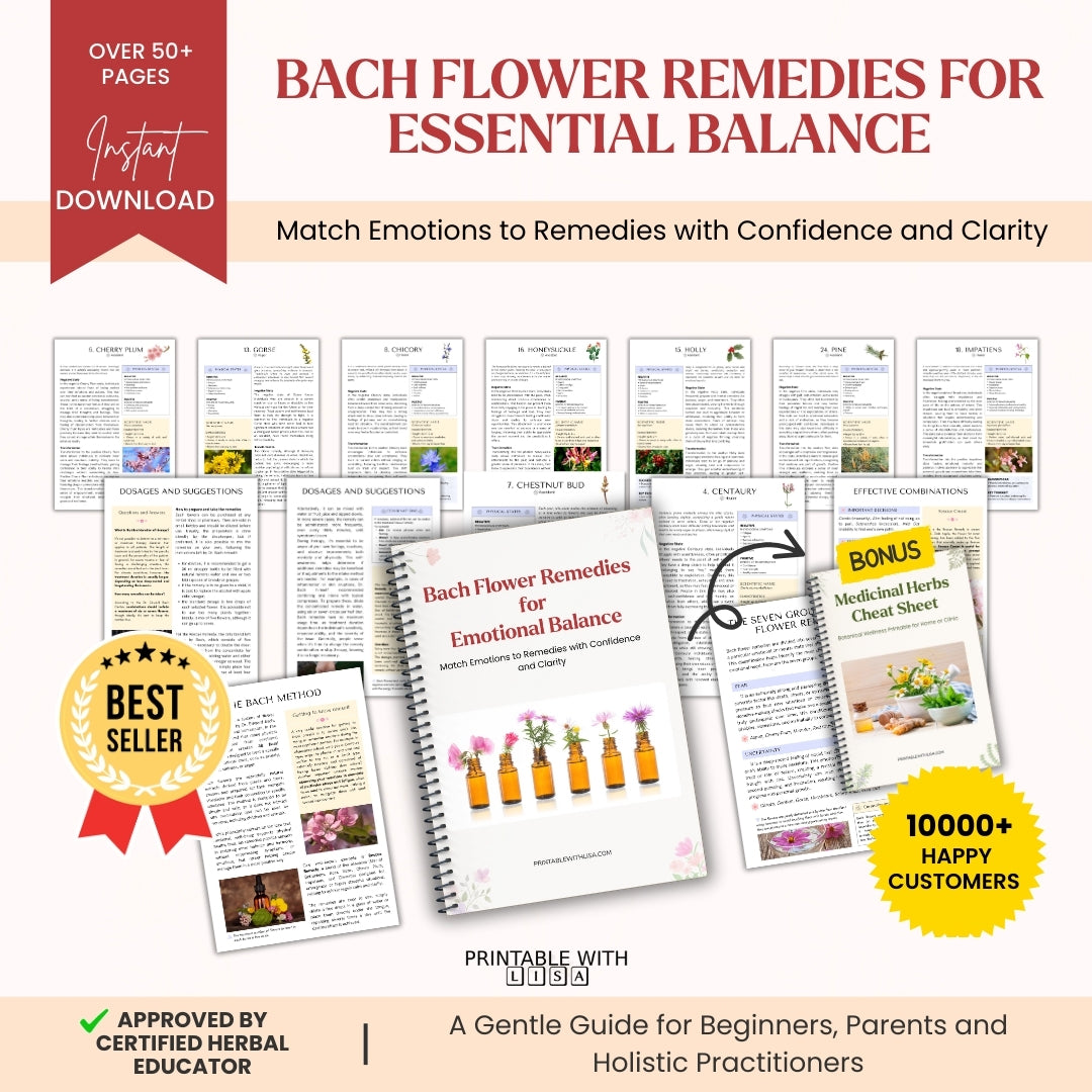 Bach Flower Remedies for Emotional Balance โ 38 Healing Remedies Through Nature