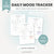 Daily Mood Tracker Printable, Self Care Journal, Mood Journal, Mental Health Tracker, Anxiety Tracker