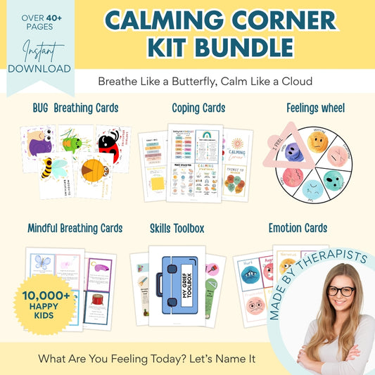 Calming Corner Kit Bundle โ 40+ Printable Emotional Regulation & Coping Tools for Kids