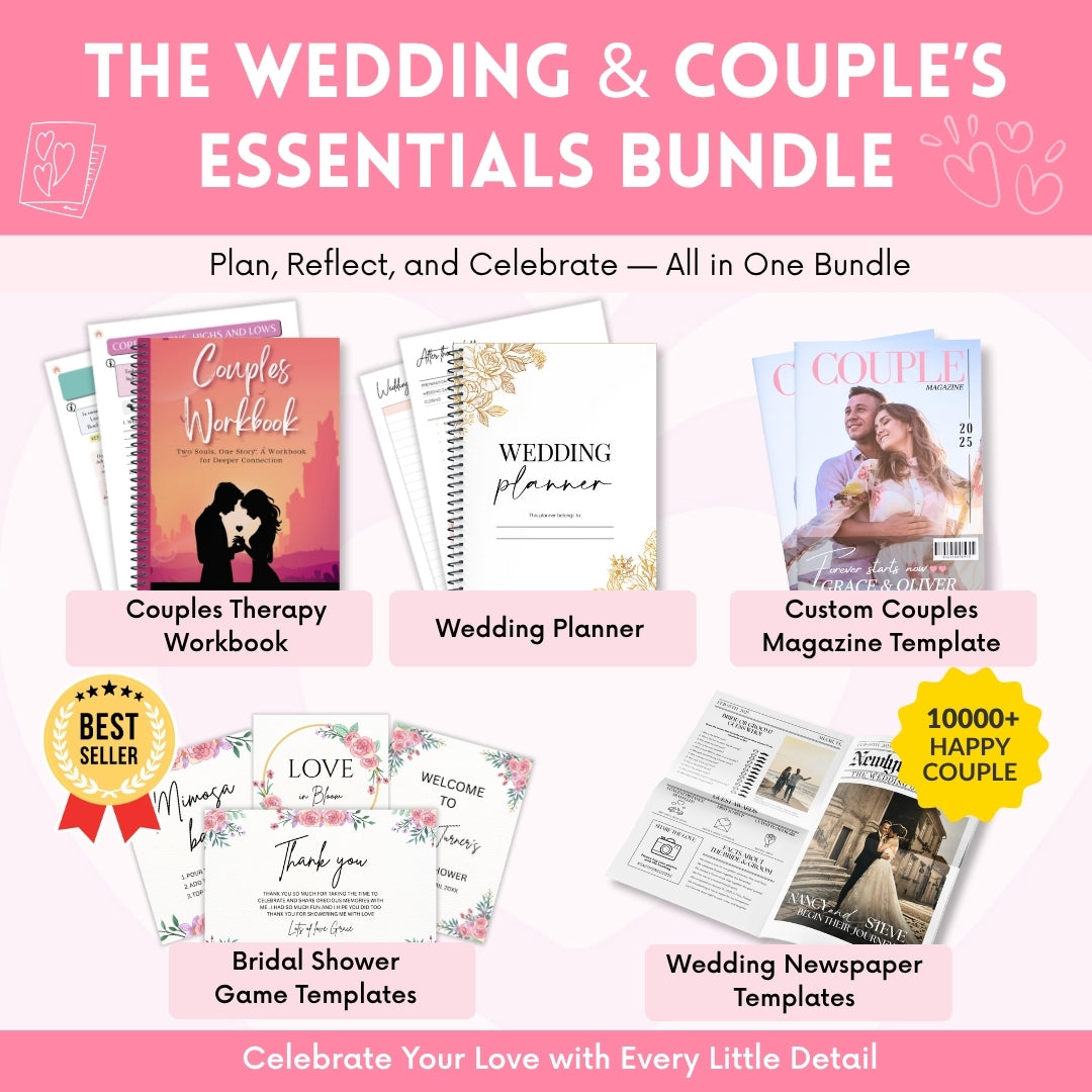 The Wedding & Coupleās Essentials Bundle ā Your Complete Guide from Engagement to Honeymoon