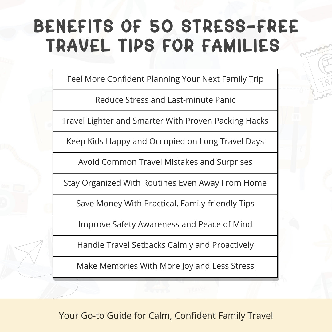50 Stress-Free Travel Tips for Families โ Your Calm & Happy Trip Companion