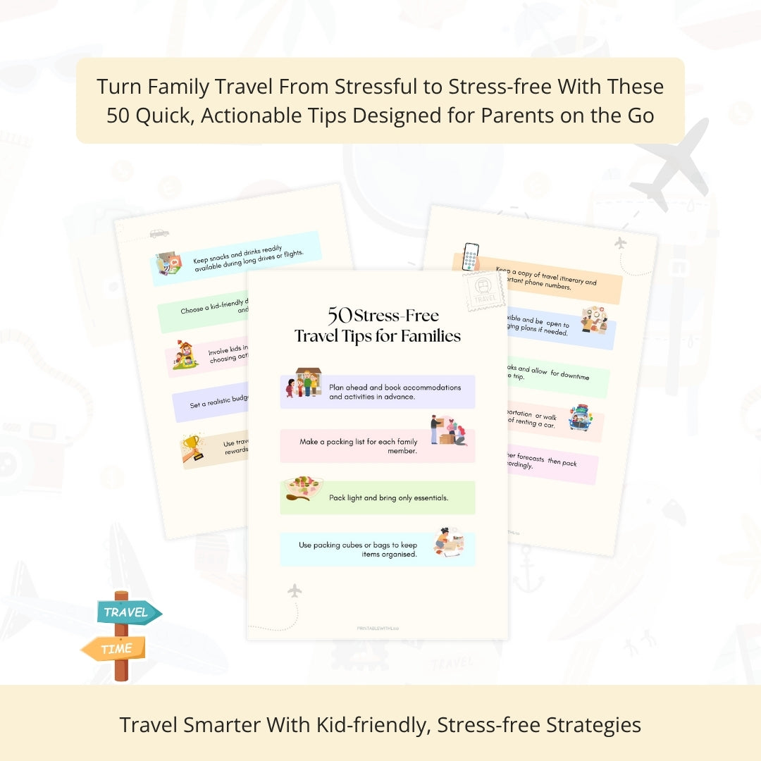 50 Stress-Free Travel Tips for Families โ Your Calm & Happy Trip Companion