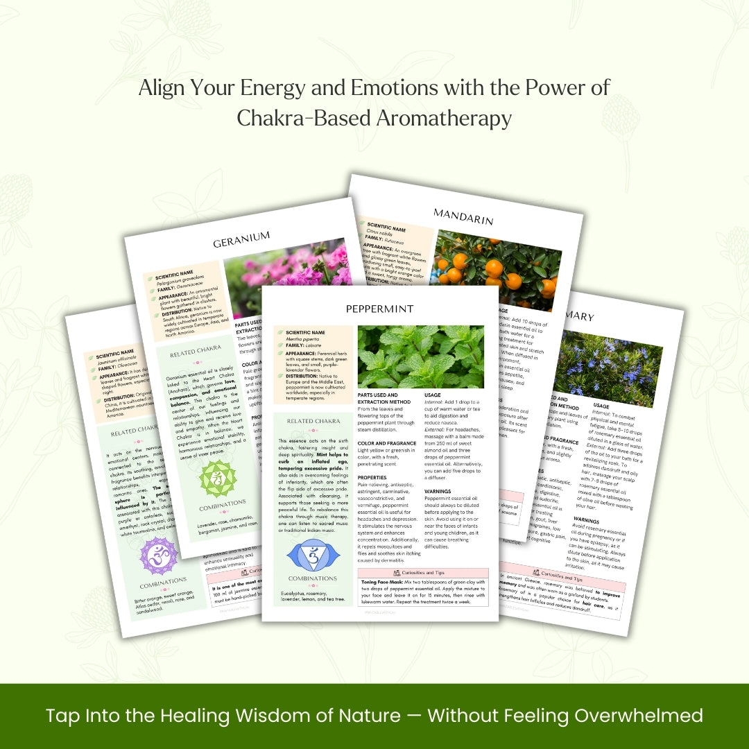 The Essential Oils & Aromatherapy Guide (61+ Pages) - The Ultimate Healing Toolkit for Calm, Clarity & Natural Wellness