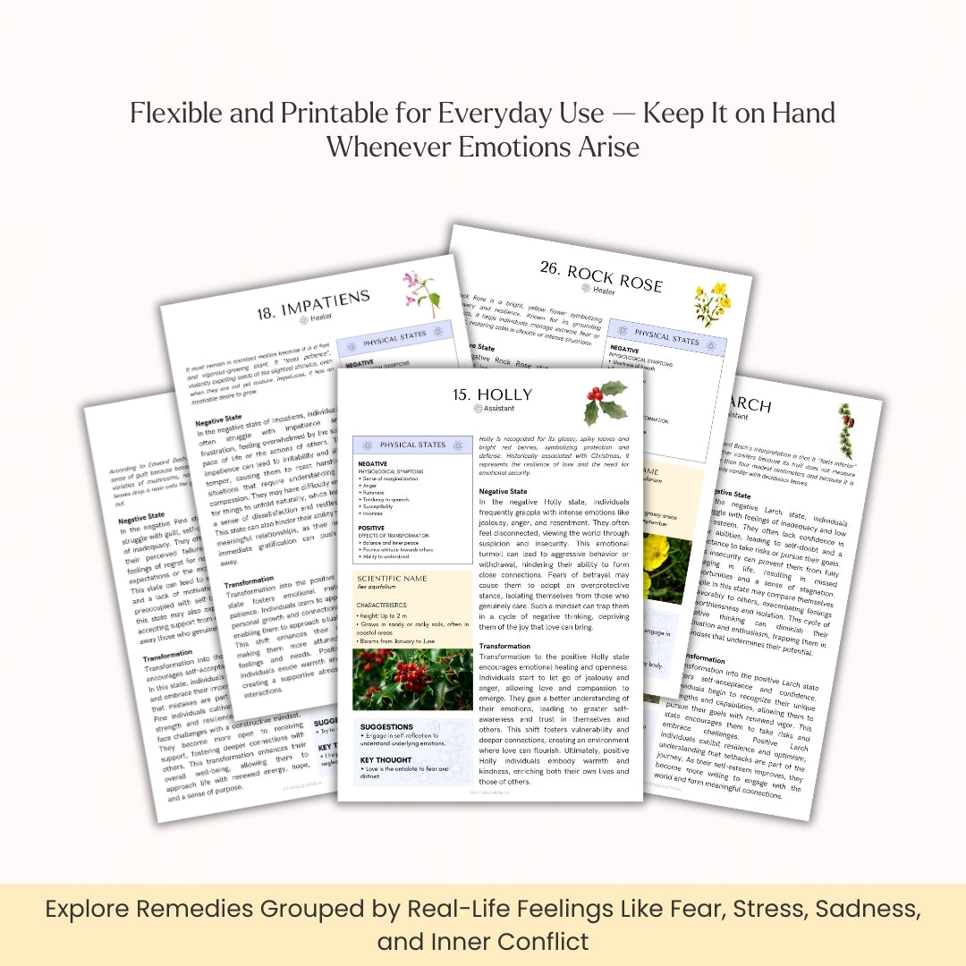 Bach Flower Remedies for Emotional Balance โ 38 Healing Remedies Through Nature