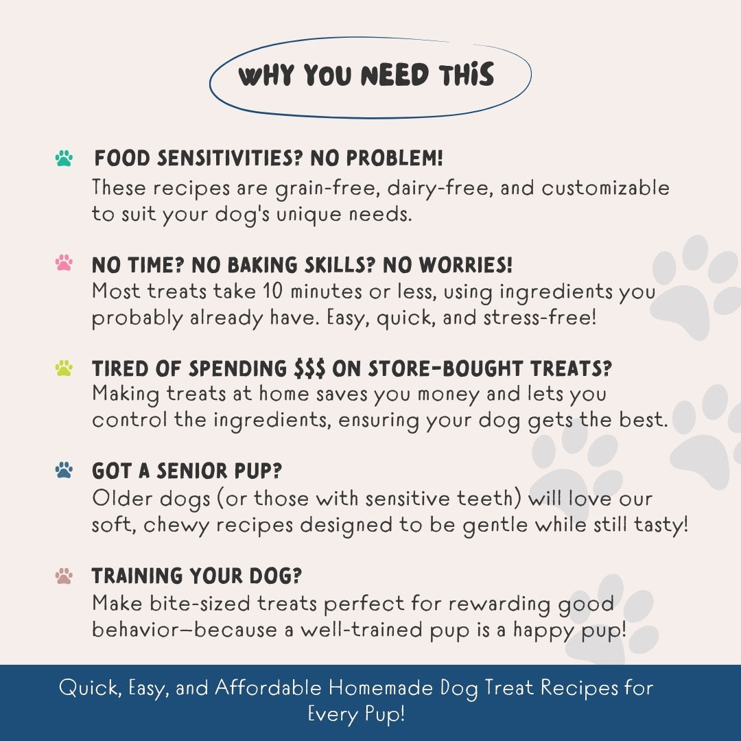 The Ultimate Homemade Dog Treats Recipe Book | 28+ Vet-Approved Healthy Recipes for Every Pup
