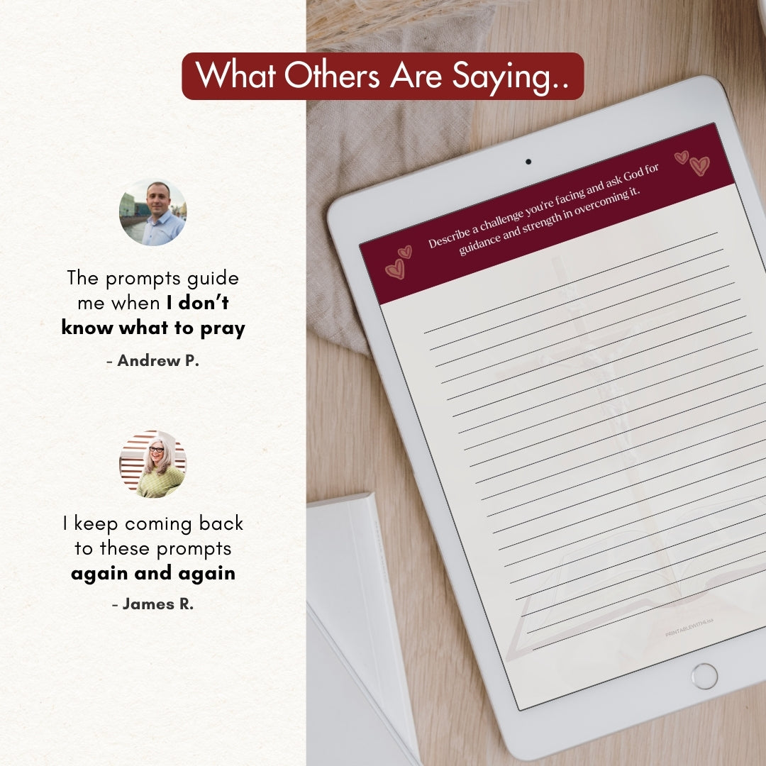 My Prayer Journal — 40 Guided Prompts for Deeper Prayer Focus
