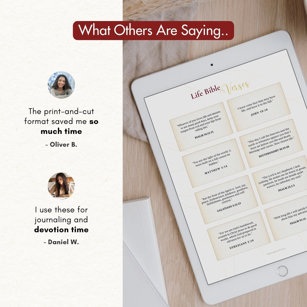 80 Bible Verse Cards — Daily Scripture Reminders