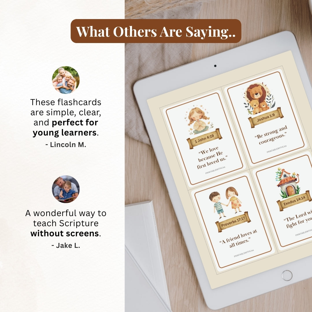 Bible Verse Flash Cards for Kids – Faith-Based Learning Made Fun
