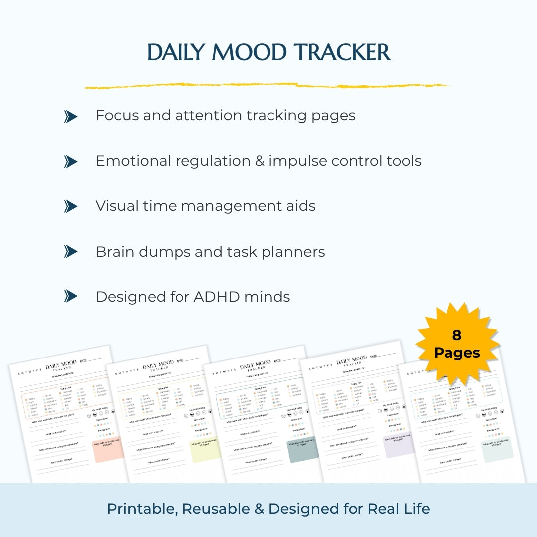 Adult Focus & Emotional Clarity Bundle – Plan, Regulate & Thrive