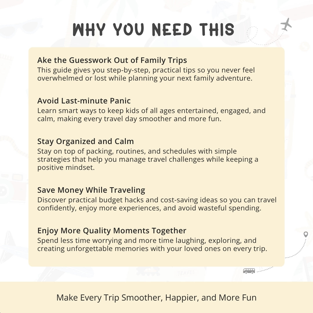 50 Stress-Free Travel Tips for Families โ Your Calm & Happy Trip Companion