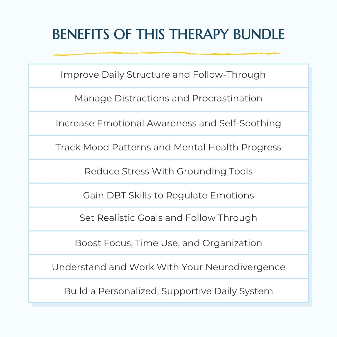 Adult Focus & Emotional Clarity Bundle – Plan, Regulate & Thrive