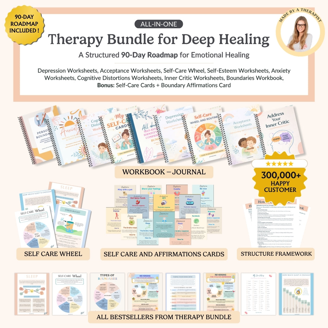 The Therapist Designed Therapy Bundle for Emotional Healing & Self-Regulation