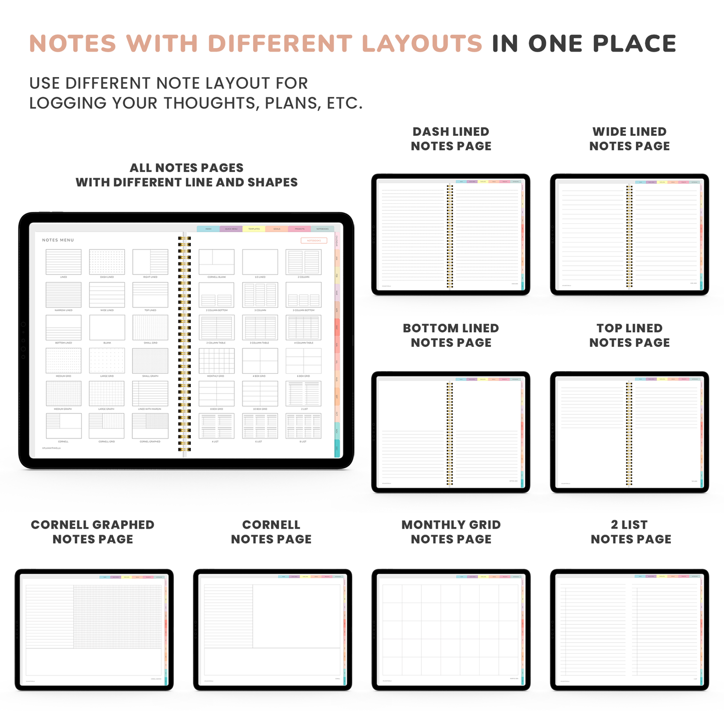 Digital Planner, Goodnotes Planner, iPad Planner, Notability Planner, Dated Digital Planner, 2023 2024 Undated Planner