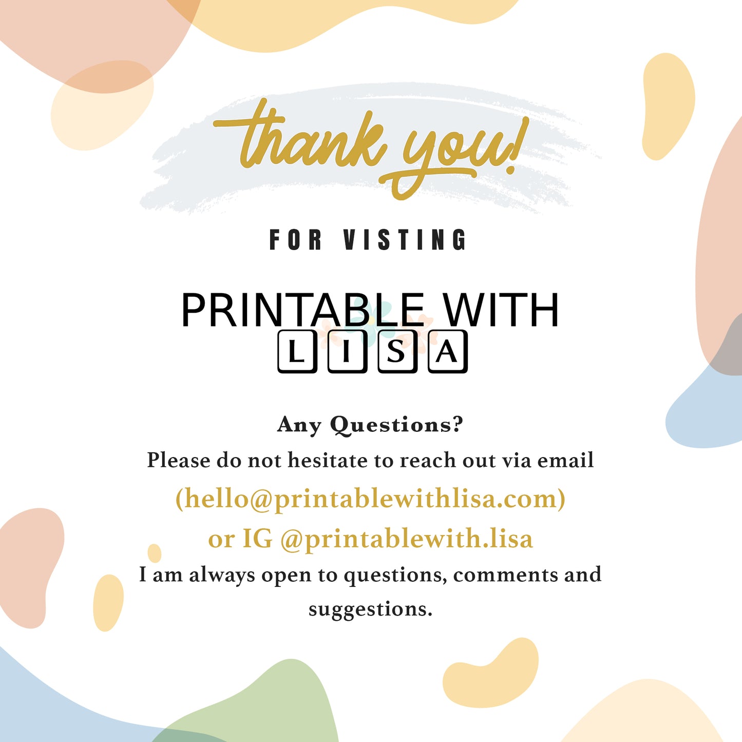 5 IN 1 Printable Planner Bundle - PRINTABLEWITHLisa