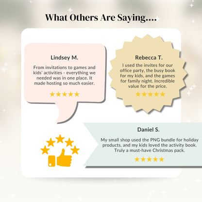 Christmas Celebration Bundle – Personalized First Christmas as a Family 2025