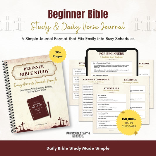 Beginner Bible Study & Daily Verse Journal — Calm Daily Devotion