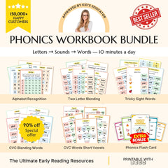 Ultimate Phonics Workbook Bundle – Letters to Sounds to Confident Reading | Commercial Access Included