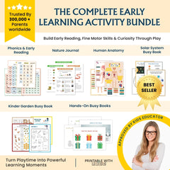 Ultimate Learning Essential for Kids | Learn to Read Activity Bundle | Homeschool & Kindergarten | From Beginner to Expert