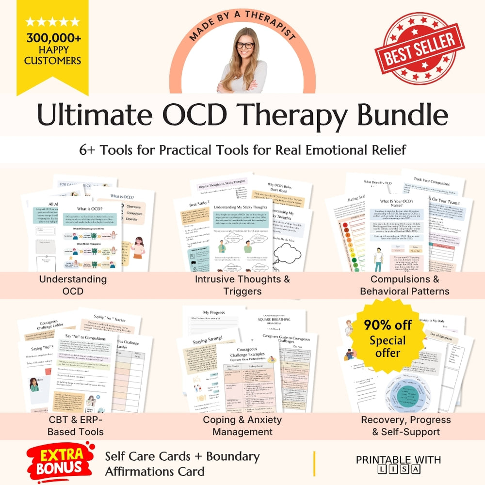 Ultimate OCD Therapy Bundle – 6+ Science Backed Tools for Calm, Clarity & Control