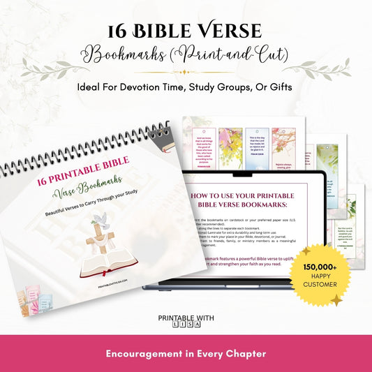 16 Bible Verse Bookmarks — Daily Faith Reminders