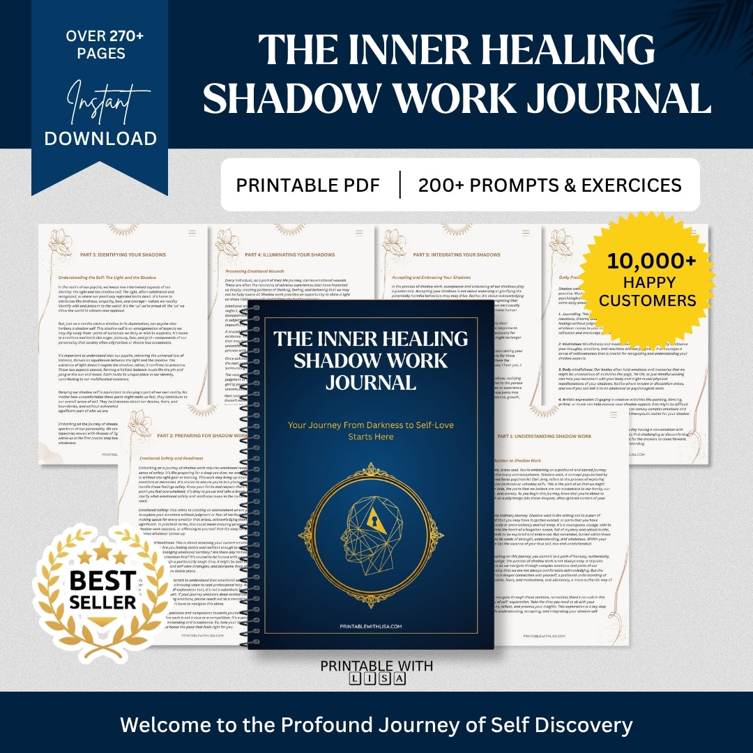The Inner Healing Shadow Work Journal – Your Guide to Wholeness & Self-Love