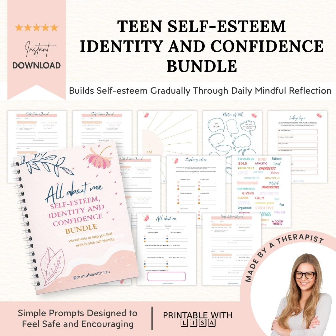 Teen Self-Esteem, Identity & Confidence Bundle