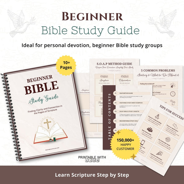 Beginner Bible Study Guide Learn Scripture Step-by-Step – PRINTABLE ...
