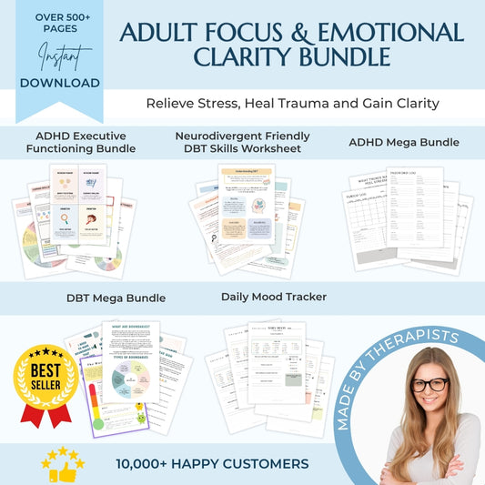 Adult Focus & Emotional Clarity Bundle – Plan, Regulate & Thrive