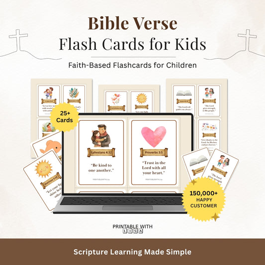 Bible Verse Flash Cards for Kids – Faith-Based Learning Made Fun