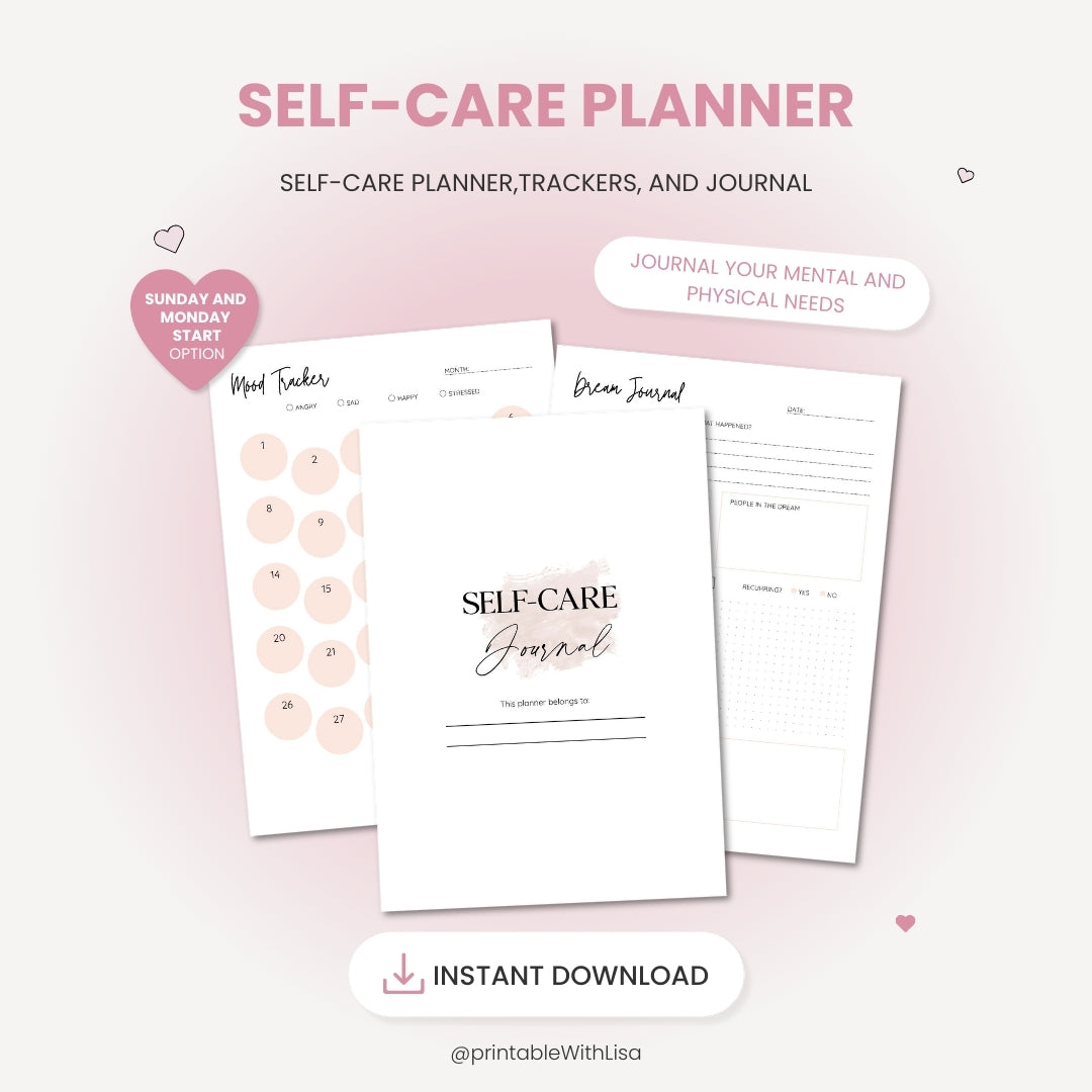 Ultimate Life Changer Printable Bundle - 9-in-1 Printable Set for Self-Care, Budget, Fitness, Goals, and More (200+ Pages) - PRINTABLEWITHLisa