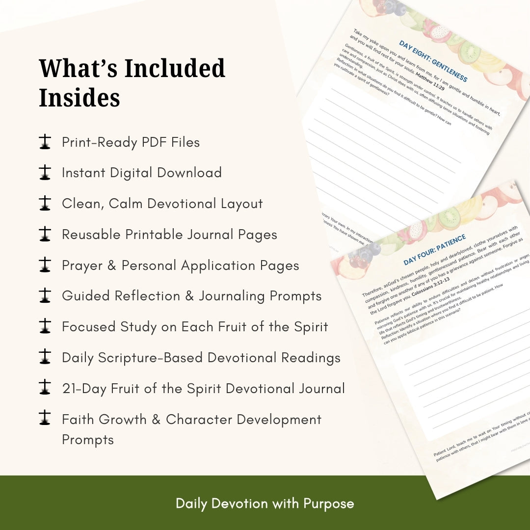 Cultivating the Fruit of the Spirit — 21-Day Devotional Journal