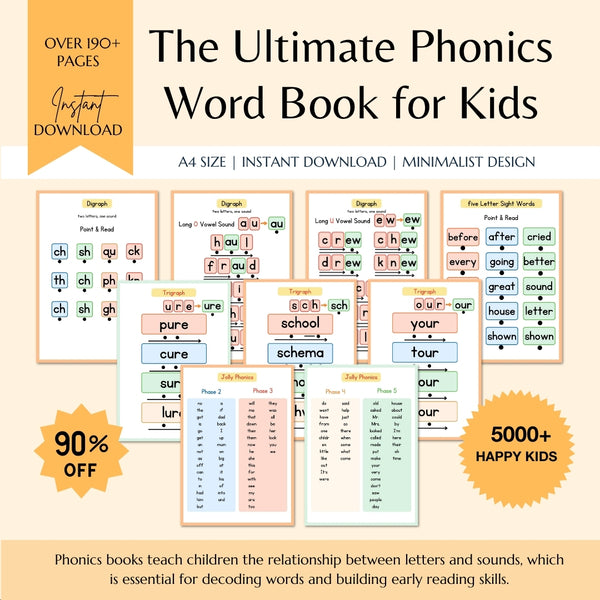 Phonics Workbook for Kids – Learn to Read Activity Book