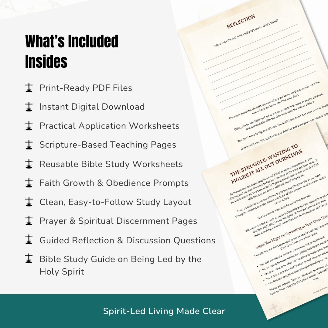 Learning to Be Led by the Spirit of God – Spirit-Led Living Bible Study