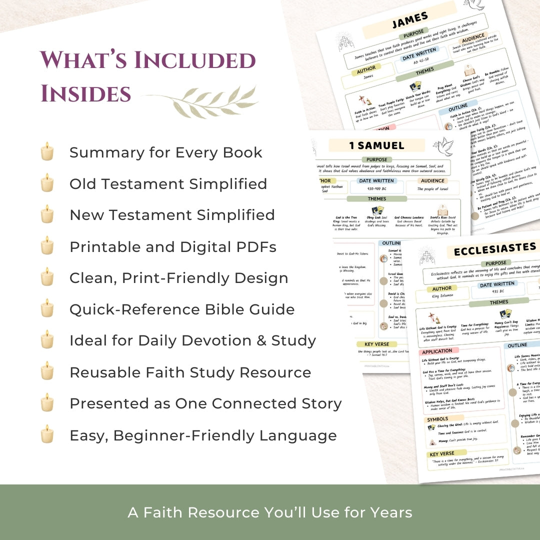 Bible Study Guide: Bible Made Simple 66-Book Clarity Bundle