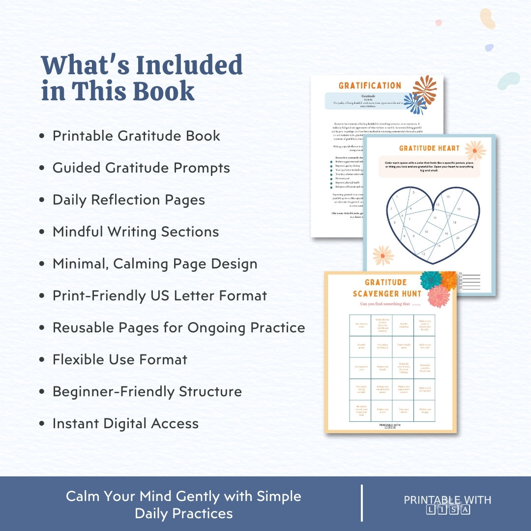 Teen Daily Gratitude Planner — Calm, Confidence & Mindful Days