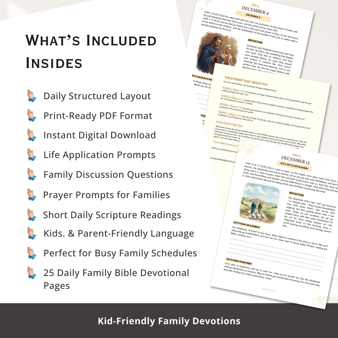 25 Daily Family Bible Devotionals — Calm, Guided Bible Time