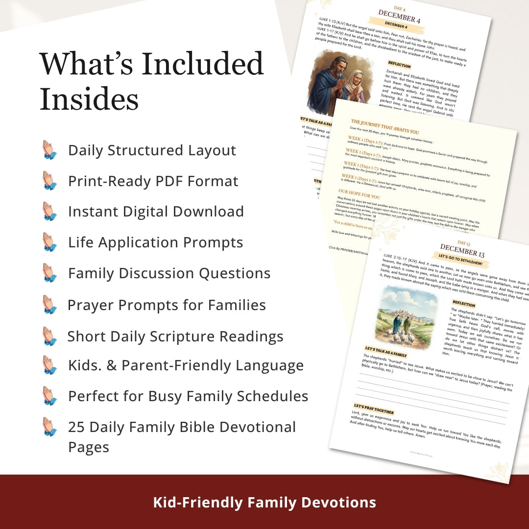 25 Daily Family Bible Devotionals — Calm, Guided Bible Time