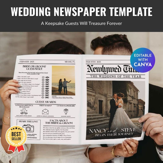 Couple Anniversary Newspaper Template – A Creative Touch for Your Big Day