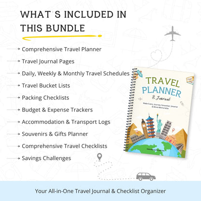 The Ultimate Travel Planner & Journal – Stress-Free Travel Planning & Memory Keeping in One