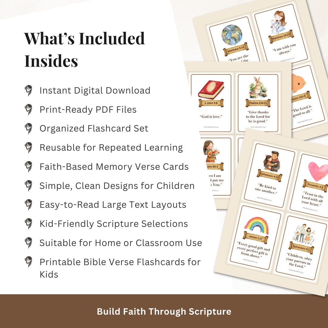 Bible Verse Flash Cards for Kids – Faith-Based Learning Made Fun
