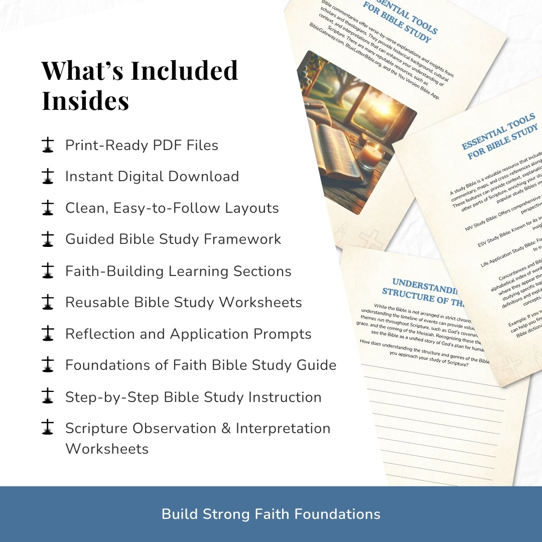 Foundations of Faith – How to Study the Bible Guide