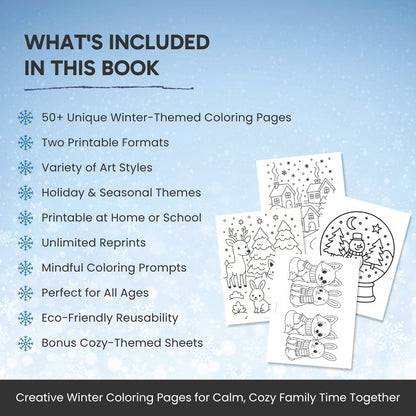 The Ultimate Winter Coloring Bundle – Cozy Art Fun for Kids & Families