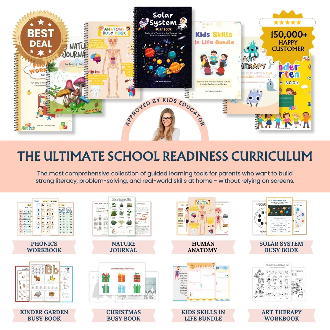 Ultimate Learning Essential for Kids | Learn to Read Activity Bundle | Homeschool & Kindergarten | From Beginner to Expert