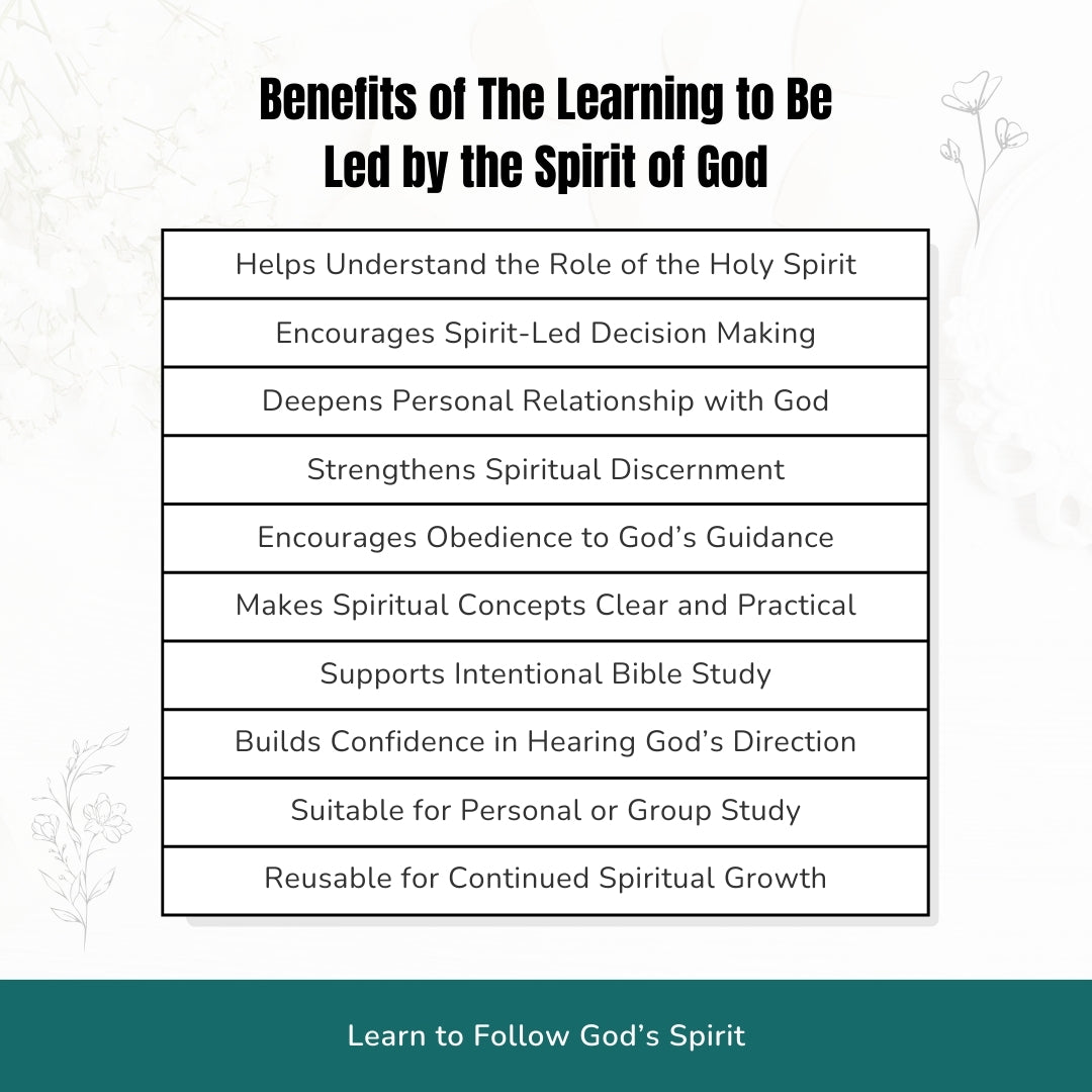 Learning to Be Led by the Spirit of God – Spirit-Led Living Bible Study