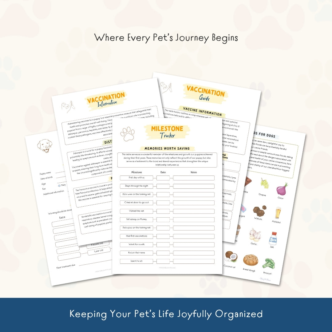 Ultimate Puppy Planner – Track, Train & Care with 65+ Pages of Puppy Health & Home Tools