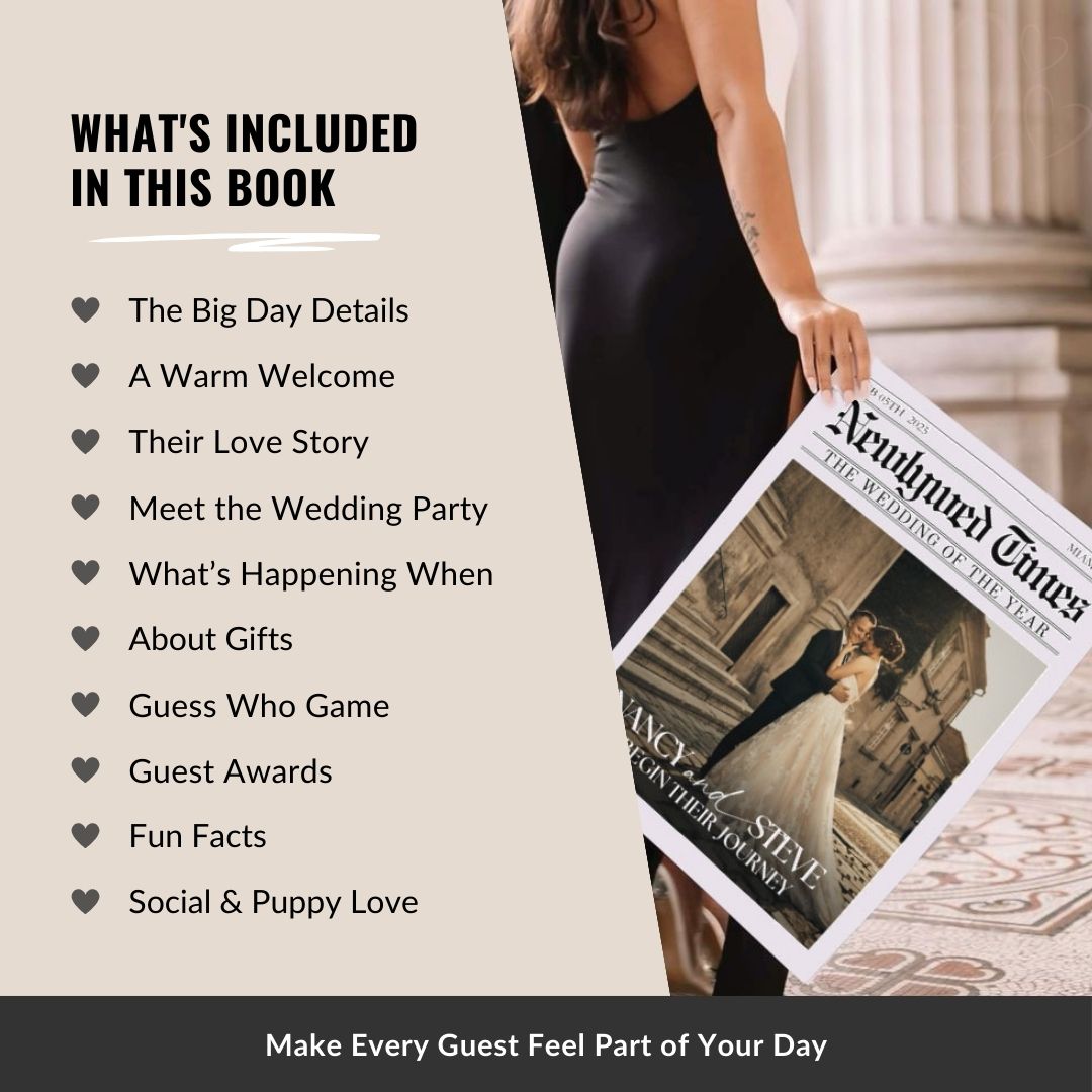 Couple Anniversary Newspaper Template – A Creative Touch for Your Big Day