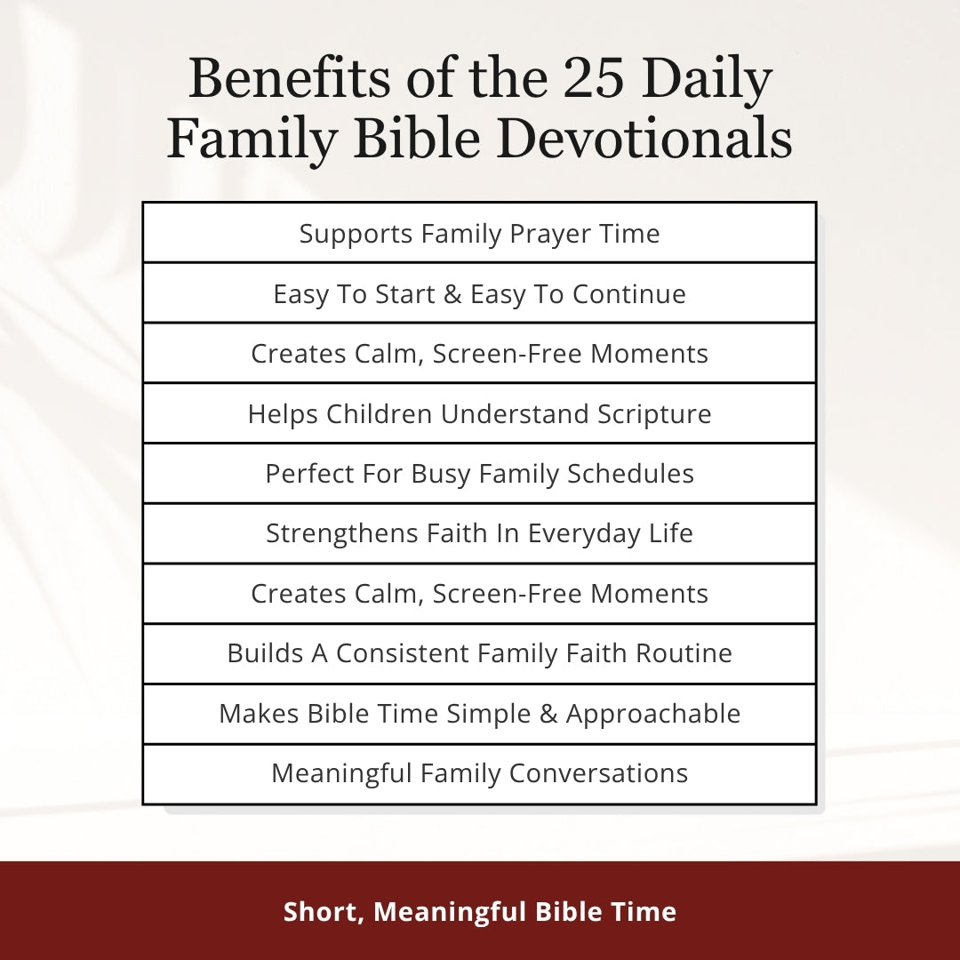 25 Daily Family Bible Devotionals — Calm, Guided Bible Time